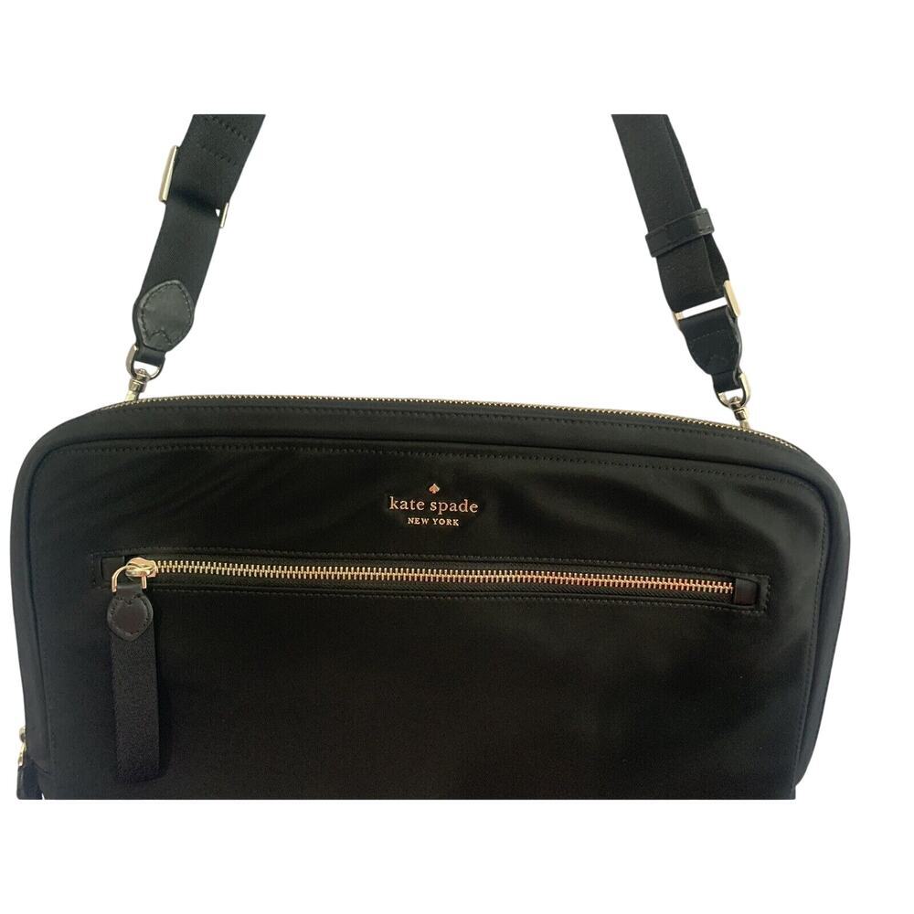 NWOT Kate Spade 15" Laptop Bag Chelsea Messenger Sleeve Black New - Picture 13 of 16